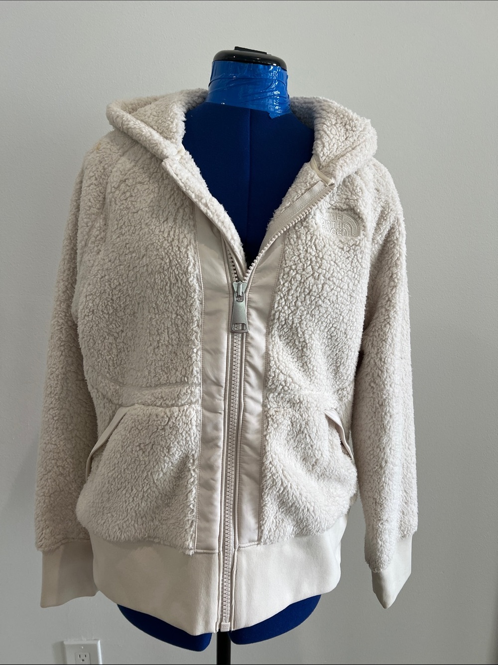 New The North Face women’s Sherpa Full-Zip Hoodie - Cream Size M